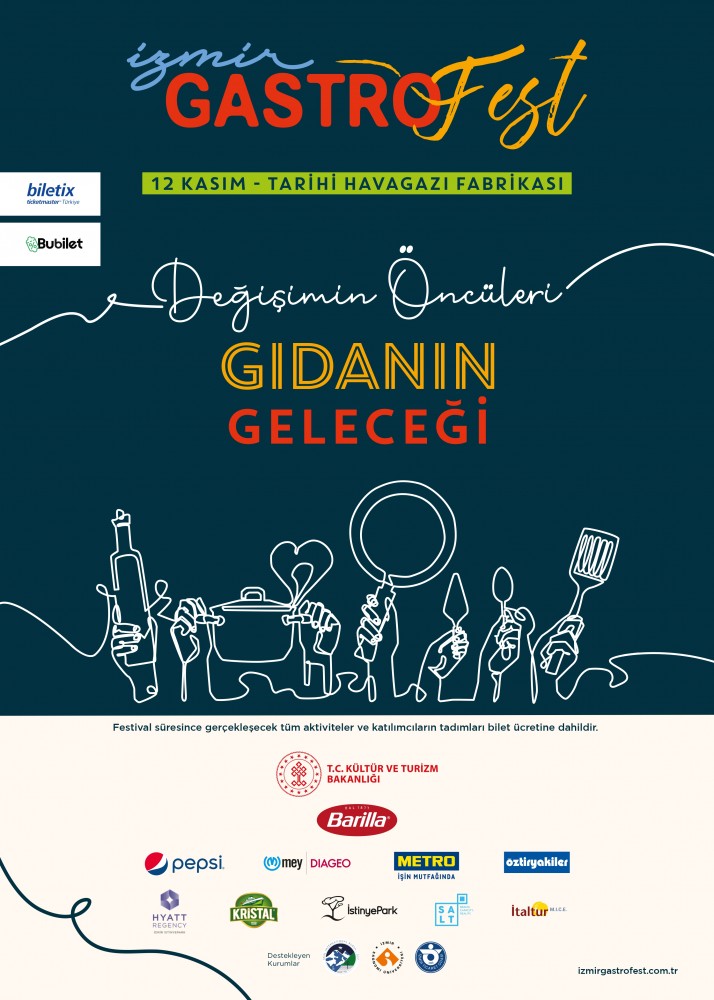 İZMİR GASTROFEST BU KEZ  ‘DEĞİŞİMİN ÖNCÜLERİ: ŞEFLER VE GIDANIN GELECEĞİ’Nİ MERCEK ALTINA ALIYOR