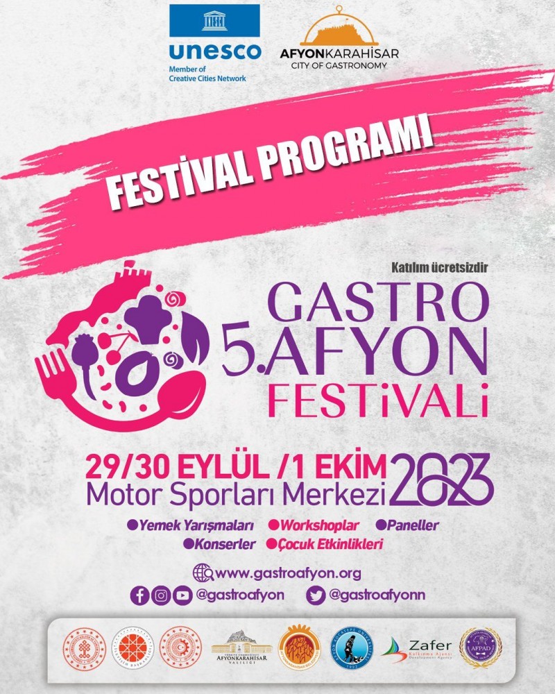 ULUSLARARASI 5. GASTRO AFYON BAŞLADI