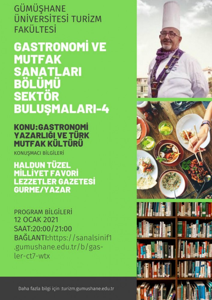 Gastronomi söyleşisine  ünlü gurme Haldun Tüzel konuk oldu