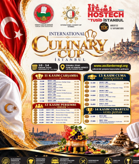 AŞÇILAR DERNEĞİ ‘’10. AŞÇILAR - TEDARİKÇİLER BULUŞMASI’’ ve ‘’6. İSTANBUL CULINARY CUP 2026’’